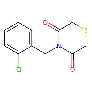 4-[(2-Chlorophenyl)methyl]thiomorpholine-3,5-dione structure