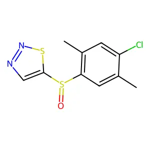 5-[(4-Chloro-2,5-dimethylphenyl)sulfinyl]-1,2,3-thiadiazole structure