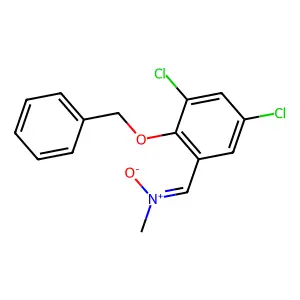 {[2-(benzyloxy)-3,5-dichlorophenyl]methylene}(methyl)ammoniumolate structure