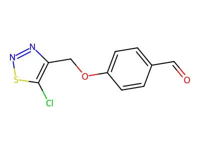 4-[(5-Chloro-1,2,3-thiadiazol-4-yl)methoxy]-benzenecarbaldehyde structure