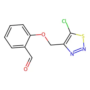 2-[(5-Chloro-1,2,3-thiadiazol-4-yl)methoxy]benzenecarbaldehyde structure