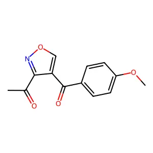 1-[4-(4-Methoxybenzoyl)-3-isoxazolyl]-1-ethanone structure