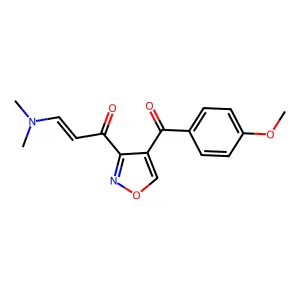 3-(Dimethylamino)-1-[4-(4-methoxybenzoyl)-1,2-oxazol-3-yl]prop-2-en-1-one structure