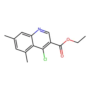 Ethyl 4-chloro-5,7-dimethylquinoline-3-carboxylate structure