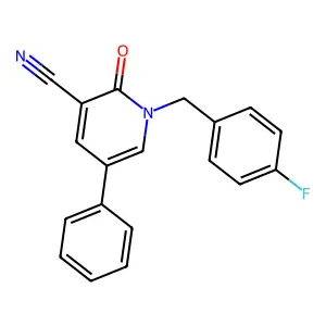 1-(4-Fluorobenzyl)-2-oxo-5-phenyl-1,2-dihydro-3-pyridinecarbonitrile structure