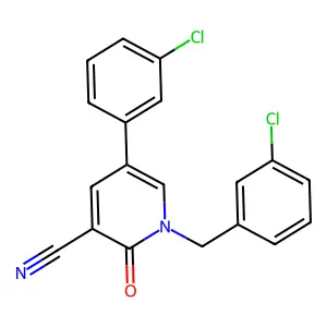 1-(3-Chlorobenzyl)-5-(3-chlorophenyl)-2-oxo-1,2-dihydro-3-pyridinecarbonitrile structure