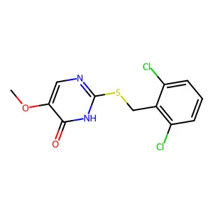 2-[(2,6-Dichlorobenzyl)sulfanyl]-5-methoxy-4-pyrimidinol structure