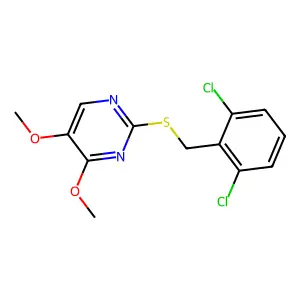 2-[(2,6-Dichlorobenzyl)sulfanyl]-4,5-dimethoxypyrimidine structure