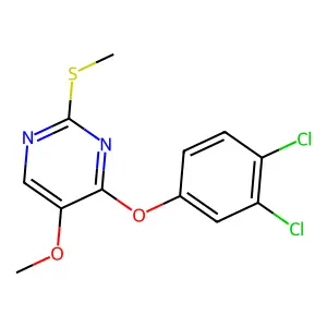 4-(3,4-Dichlorophenoxy)-5-methoxy-2-(methylsulfanyl)pyrimidine structure