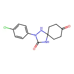 2-(4-Chlorophenyl)-1,2,4-triazaspiro(4.5)decane-3,8-dione structure