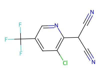 2-[3-Chloro-5-(trifluoromethyl)pyridin-2-yl]malononitrile structure