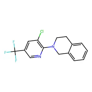 2-[3-Chloro-5-(trifluoromethyl)-2-pyridinyl]-1,2,3,4-tetrahydroisoquinoline structure