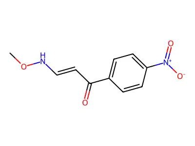 3-(Methoxyamino)-1-(4-nitrophenyl)prop-2-en-1-one structure