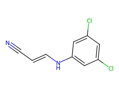 3-[(3,5-Dichlorophenyl)amino]prop-2-enenitrile structure
