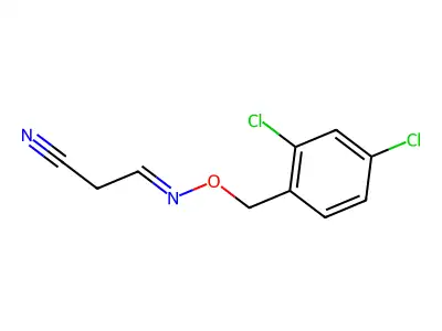 3-{[(2,4-Dichlorophenyl)methoxy]imino}propanenitrile structure