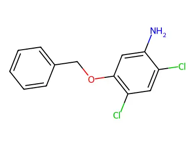 5-(Benzyloxy)-2,4-dichloroaniline structure