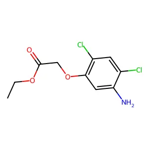 Ethyl 2-(5-amino-2,4-dichlorophenoxy)acetate structure