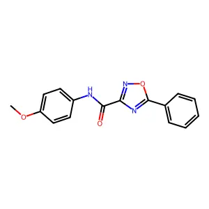 N-(4-methoxyphenyl)-5-phenyl-1,2,4-oxadiazole-3-carboxamide structure