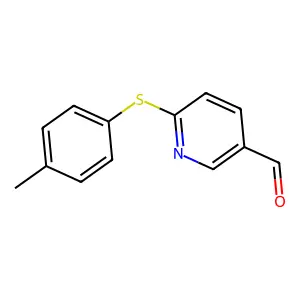 6-[(4-Methylphenyl)sulfanyl]nicotinaldehyde structure