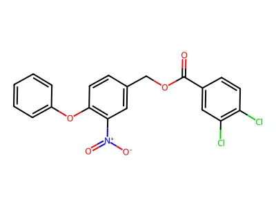 (3-Nitro-4-phenoxyphenyl)methyl 3,4-dichlorobenzoate structure