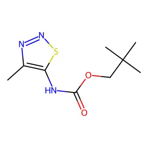 neopentyl N-(4-methyl-1,2,3-thiadiazol-5-yl)carbamate structure