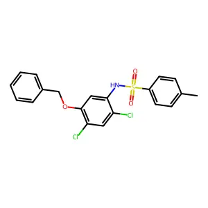 N-(5-(Benzyloxy)-2,4-dichlorophenyl)-4-methylbenzenesulfonamide structure