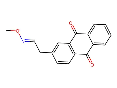 2-(2-Methoxyiminoethyl)anthracene-9,10-dione structure