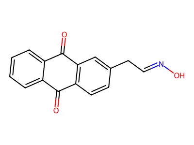 2-[2-(Hydroxyimino)ethyl]-9,10-dihydroanthracene-9,10-dione structure