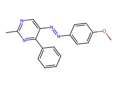 5-[2-(4-Methoxyphenyl)diazenyl]-2-methyl-4-phenylpyrimidine structure