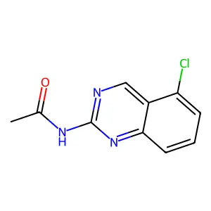 N-(5-chloro-2-quinazolinyl)acetamide structure
