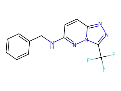 N-(Phenylmethyl)-3-(trifluoromethyl)-1,2,4-triazolo[4,3-b]pyridazin-6-amine structure