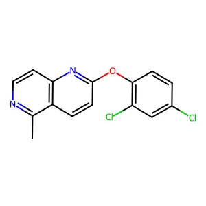 2-(2,4-Dichlorophenoxy)-5-methyl-1,6-naphthyridine structure