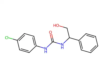 1-(4-Chlorophenyl)-3-(2-hydroxy-1-phenylethyl)urea structure