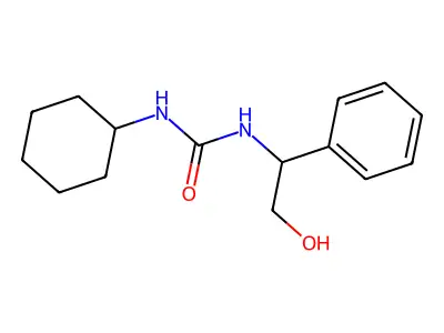 1-Cyclohexyl-3-(2-hydroxy-1-phenylethyl)urea structure
