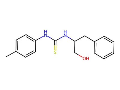 1-(1-Hydroxy-3-phenylpropan-2-yl)-3-(4-methylphenyl)thiourea structure