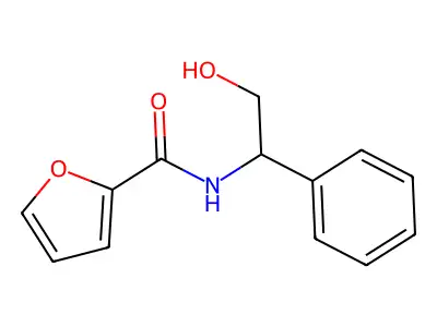 N-(2-hydroxy-1-phenylethyl)furan-2-carboxamide structure