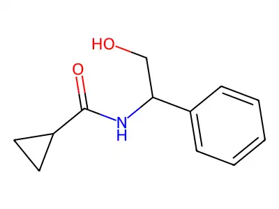 N-(2-hydroxy-1-phenylethyl)cyclopropanecarboxamide structure