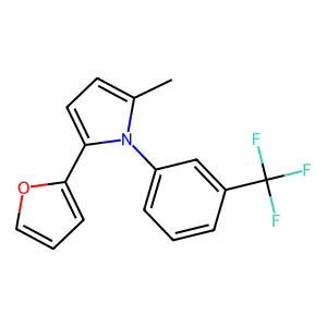 2-(Furan-2-yl)-5-methyl-1-[3-(trifluoromethyl)phenyl]pyrrole structure