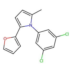 1-(3,5-dichlorophenyl)-2-(2-furyl)-5-methyl-1H-pyrrole structure