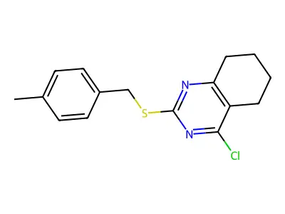 4-Chloro-2-[(4-methylbenzyl)sulfanyl]-5,6,7,8-tetrahydroquinazoline structure