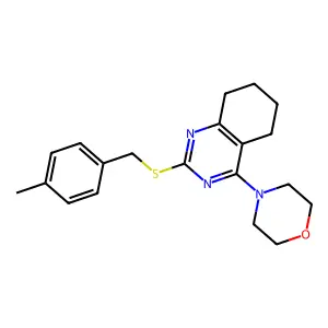 4-Methylbenzyl 4-morpholino-5,6,7,8-tetrahydro-2-quinazolinyl sulfide structure