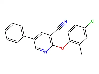 2-(4-Chloro-2-methylphenoxy)-5-phenylnicotinonitrile structure