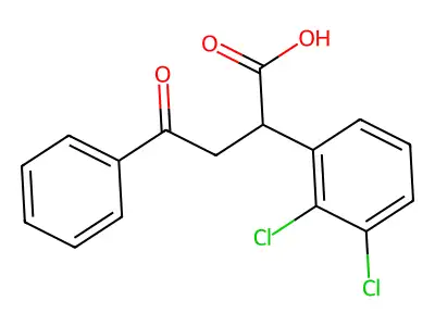 2-(2,3-Dichlorophenyl)-4-oxo-4-phenylbutanoic acid structure