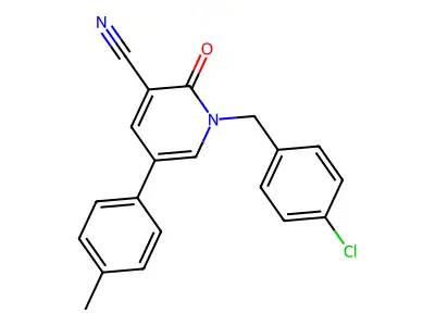 1-(4-Chlorobenzyl)-5-(4-methylphenyl)-2-oxo-1,2-dihydro-3-pyridinecarbonitrile structure