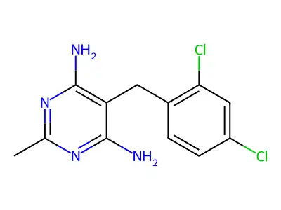 5-(2,4-Dichlorobenzyl)-2-methyl-4,6-pyrimidinediamine structure