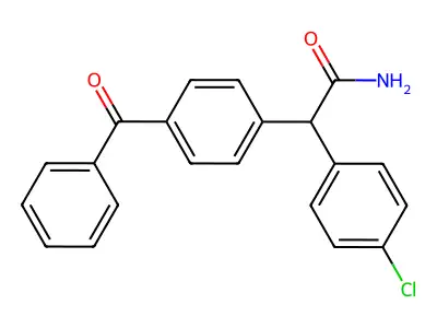 2-(4-Benzoylphenyl)-2-(4-chlorophenyl)acetamide structure