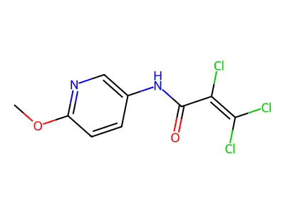 2,3,3-trichloro-N-(6-methoxypyridin-3-yl)prop-2-enamide structure
