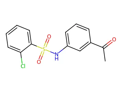 N-(3-acetylphenyl)-2-chlorobenzenesulfonamide structure