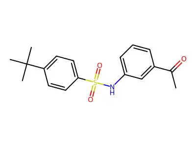 N-(3-acetylphenyl)-4-(tert-butyl)benzenesulfonamide structure