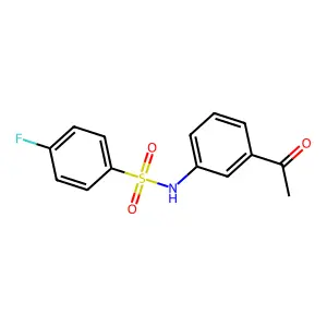 N-(3-乙酰基苯基)-4-氟苯磺酰胺 structure